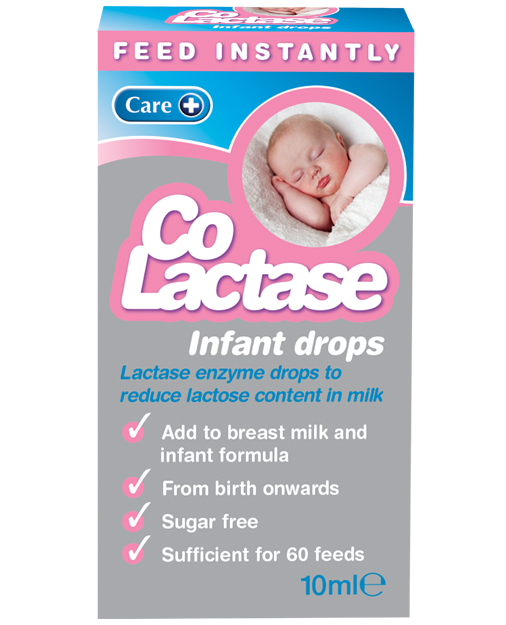 Lactase enzyme drops